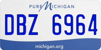 MI license plate DBZ6964