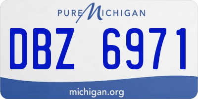 MI license plate DBZ6971