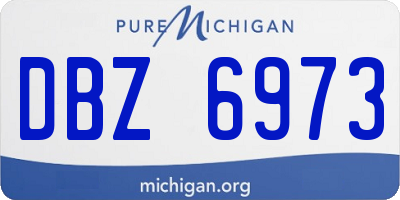 MI license plate DBZ6973