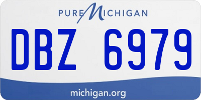 MI license plate DBZ6979