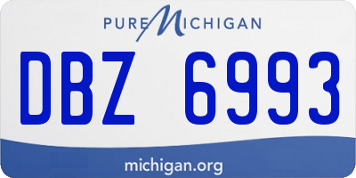 MI license plate DBZ6993