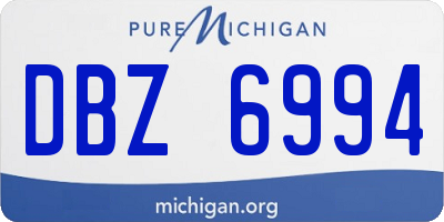 MI license plate DBZ6994