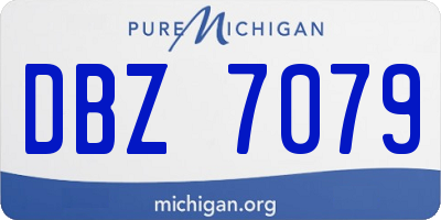 MI license plate DBZ7079