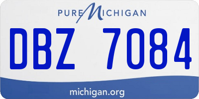 MI license plate DBZ7084