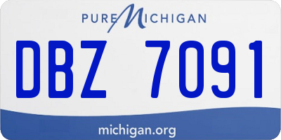 MI license plate DBZ7091