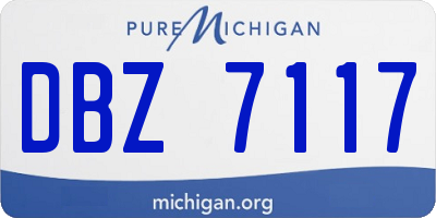 MI license plate DBZ7117