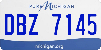 MI license plate DBZ7145