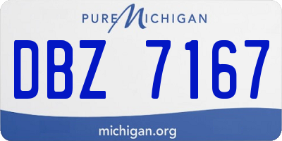 MI license plate DBZ7167