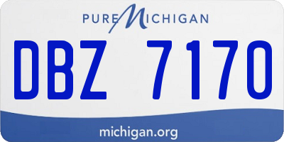 MI license plate DBZ7170