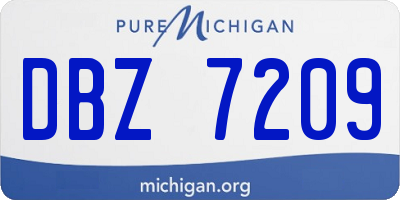 MI license plate DBZ7209