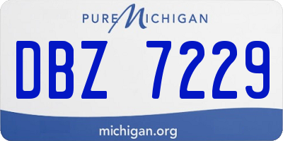 MI license plate DBZ7229