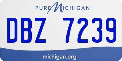 MI license plate DBZ7239