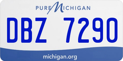 MI license plate DBZ7290