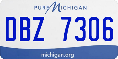 MI license plate DBZ7306