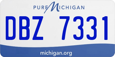 MI license plate DBZ7331