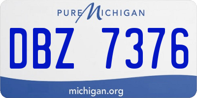 MI license plate DBZ7376