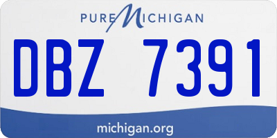 MI license plate DBZ7391