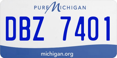 MI license plate DBZ7401