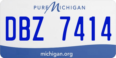 MI license plate DBZ7414