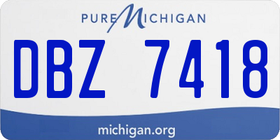 MI license plate DBZ7418