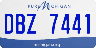 MI license plate DBZ7441