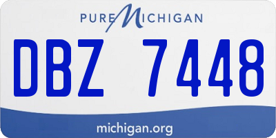 MI license plate DBZ7448