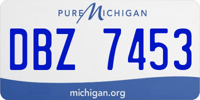 MI license plate DBZ7453