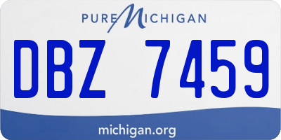 MI license plate DBZ7459