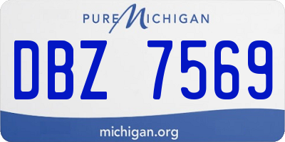 MI license plate DBZ7569