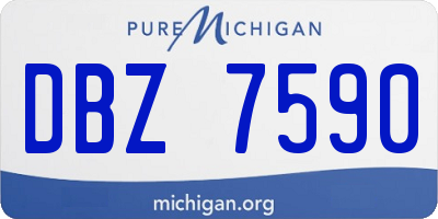 MI license plate DBZ7590