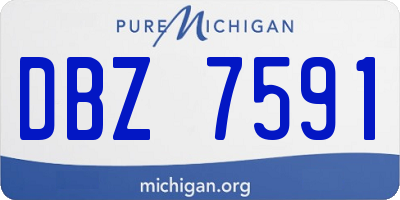 MI license plate DBZ7591