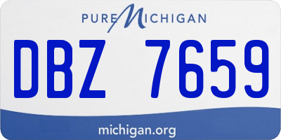 MI license plate DBZ7659