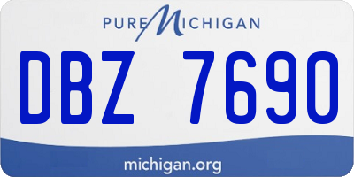 MI license plate DBZ7690