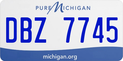 MI license plate DBZ7745