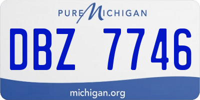 MI license plate DBZ7746