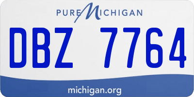 MI license plate DBZ7764