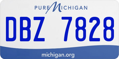 MI license plate DBZ7828