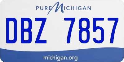 MI license plate DBZ7857