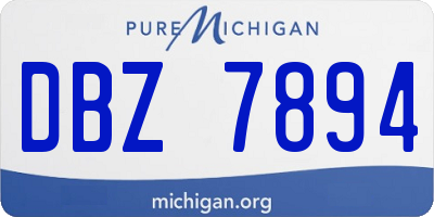 MI license plate DBZ7894