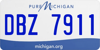 MI license plate DBZ7911