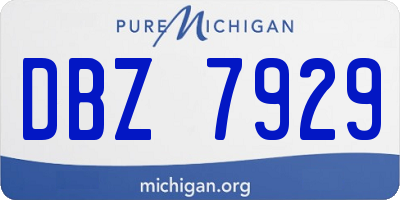 MI license plate DBZ7929