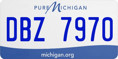 MI license plate DBZ7970