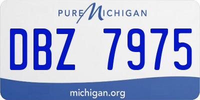 MI license plate DBZ7975