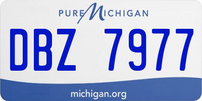 MI license plate DBZ7977