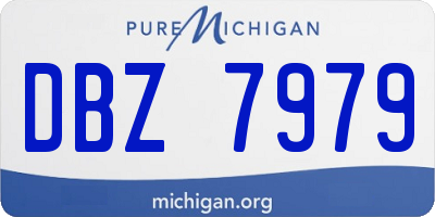 MI license plate DBZ7979