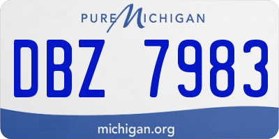 MI license plate DBZ7983