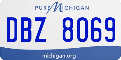 MI license plate DBZ8069