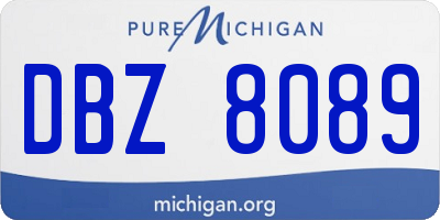 MI license plate DBZ8089