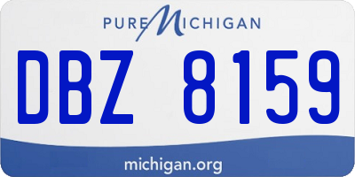 MI license plate DBZ8159