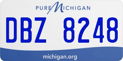 MI license plate DBZ8248